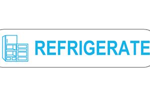 LABELS Refrigerate